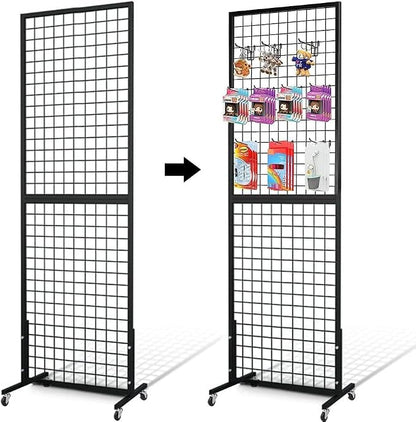 Grid Wall Panels, 2 Packs 2'x 6' Gridwall Panels Tower - Image 2