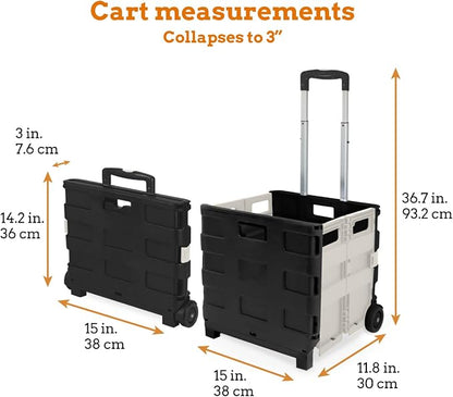 Ultra-Slim Rolling Collapsible Storage Pack-N-Roll Utility-carts, - Image 5