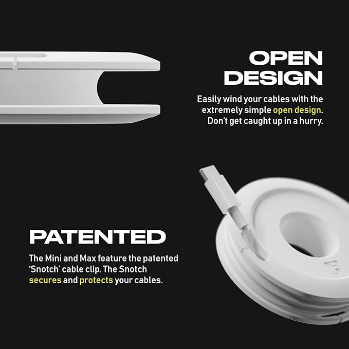 Side Winder Mini and Max Headphone, Earbud and Charging Cable Winder and - Image 5