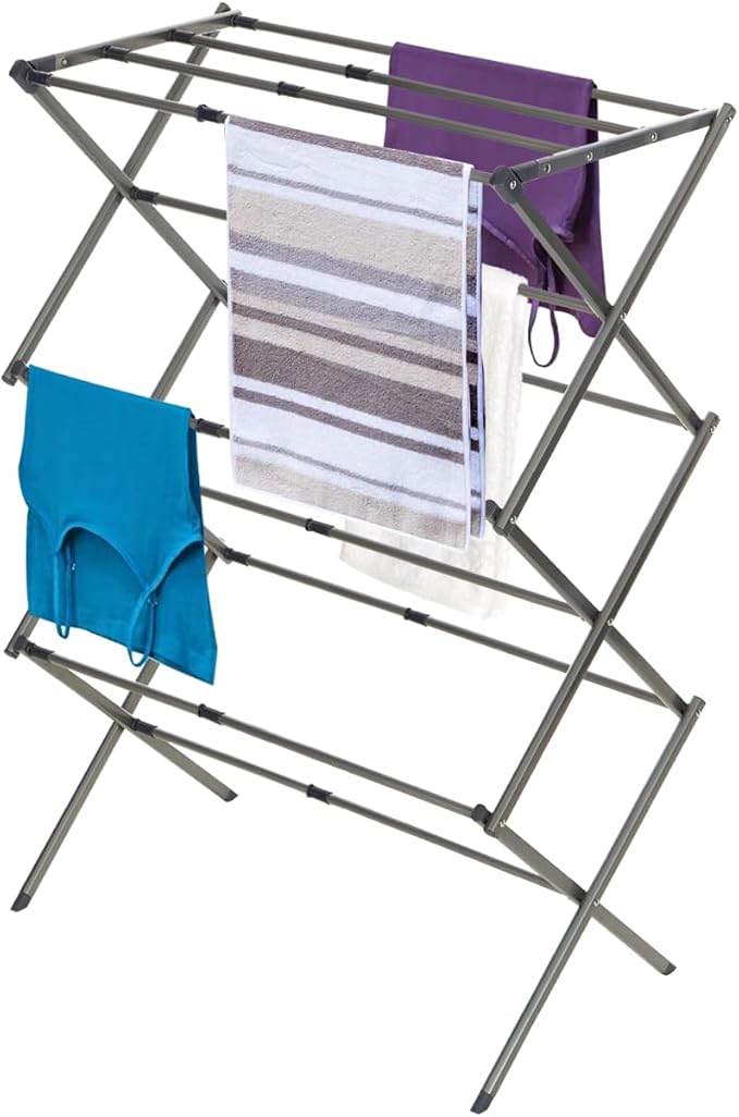 BLACK+DECKER 3 Tier Expandable Collapsing Foldable Laundry Rack by BLACKDECKER