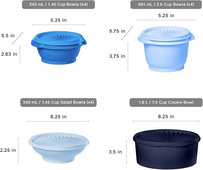 Tupperware Heritage Collection, New 10 Piece Food Storage Container Set in - Image 3
