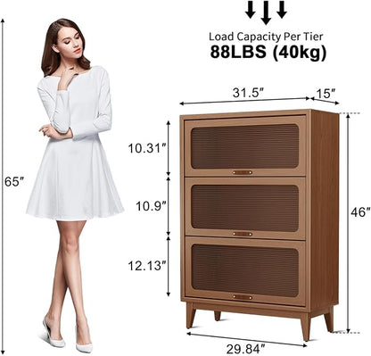3 tier solid wood book case - Image 2