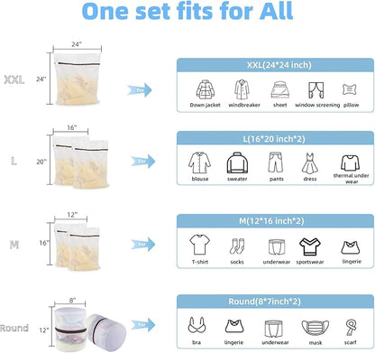 GOGOODA Mesh Laundry Bags for Delicates Durable Protective Wash Bags | Travel - Image 4