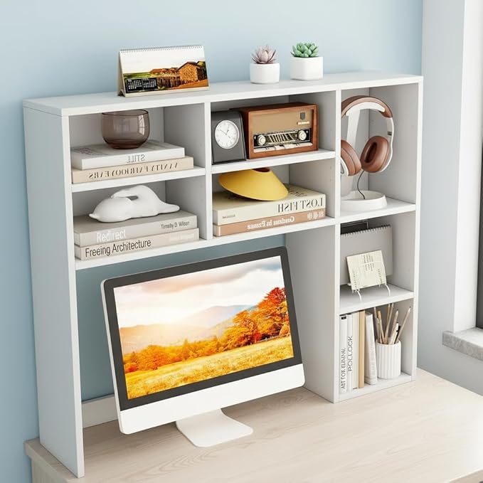 Tangkula Desktop Bookshelf, 3-Tier Desk Display Rack Organizer - Image 5