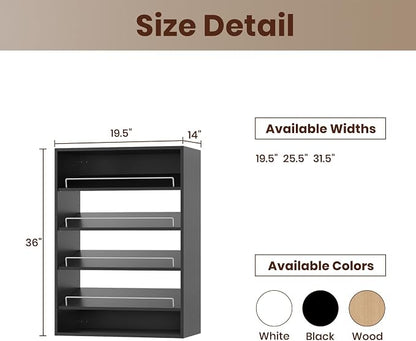 ROOMTEC 19.5" Shoe Shelf Short Tower Closet Unit, Modular Closet System - Image 2