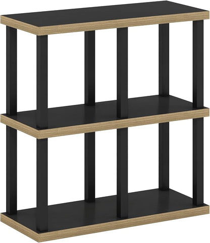 Furinno Turn-N-Tube No Tools Decorative Display Shelf, Americano/Black - Image 5