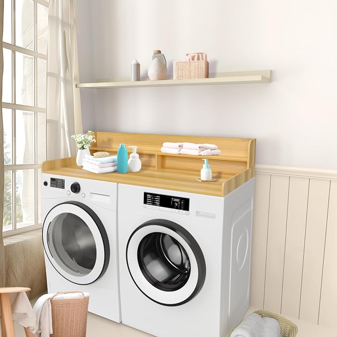 2-Tier Washer and Dryer Countertop Shelf, Laundry Room Storage & Organization - Image 7