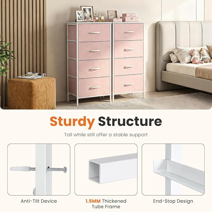 Sweetcrispy Nightstand Small Bedroom Dresser - Image 7