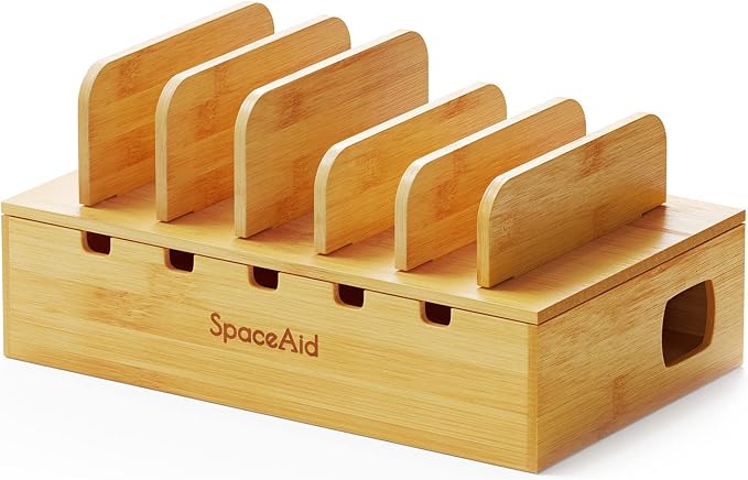SpaceAid Bamboo Charging Station by SpaceAid