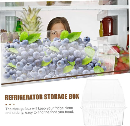 Clear Refrigerator Drawer Organizer Storage Container - Image 6