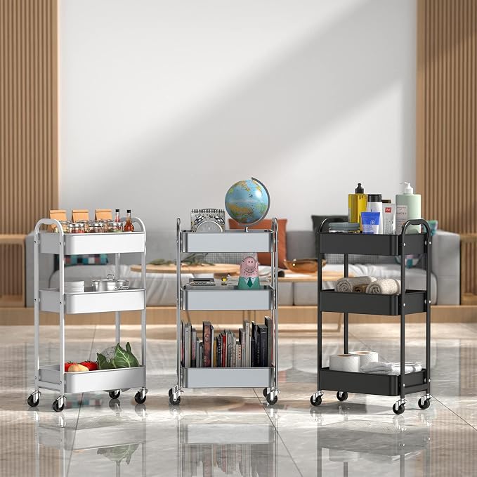 MAX Houser 3-Tier Rolling Utility Cart - Image 7