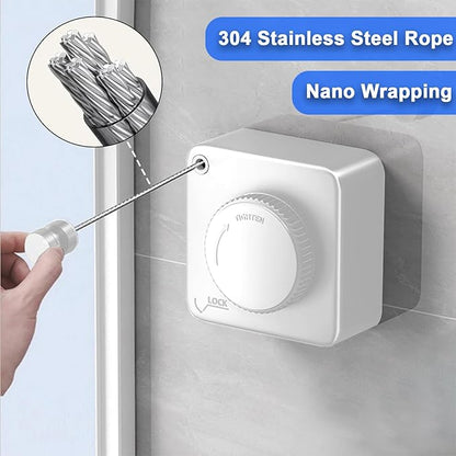 Retractable Clothesline Indoor, Non-Sagging Outdoor Clothes Drying Line - Image 4