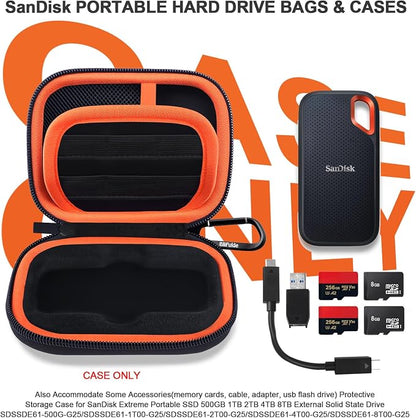 Hard Case for SanDisk Extreme Portable SSD 500GB 1TB 2TB 4TB 8TB External Solid - Image 2