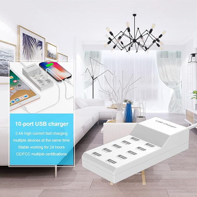 USB Wall Charger USB Charging Station - Image 6