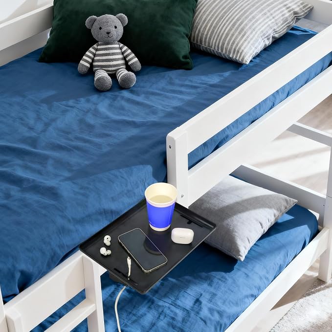WELTOKE Bedside Shelf for Dorm Bed, Clip on Floating Bedside Table, Bunk Bed - Image 8