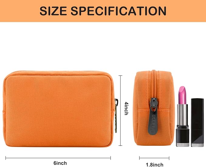 E-Tree Cute Small Makeup Bag, Cosmetic Toiletry Make up Skin Care Little Items - Image 6