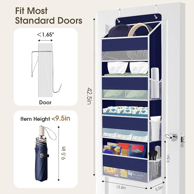 1 Pack Over The Door Organizer, Hanging Storage Organizer - Image 2