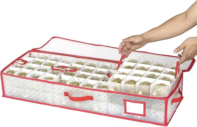 Sattiyrch Plastic Christmas Ornament Storage Box - Image 2