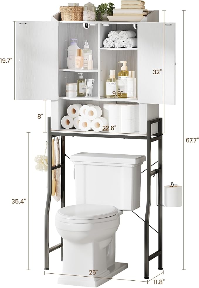 Over The Toilet Storage Cabinet, Over Toilet Organizer - Image 2