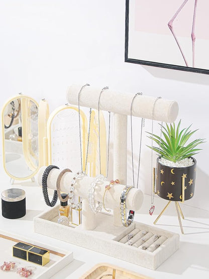 Coward 2 Tier Necklace Bracelet Holder Organizer - Image 2