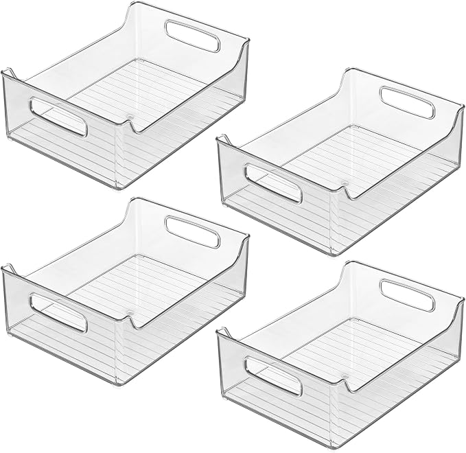 iDesign Stackable Clear Plastic Storage Bin, - Image 9