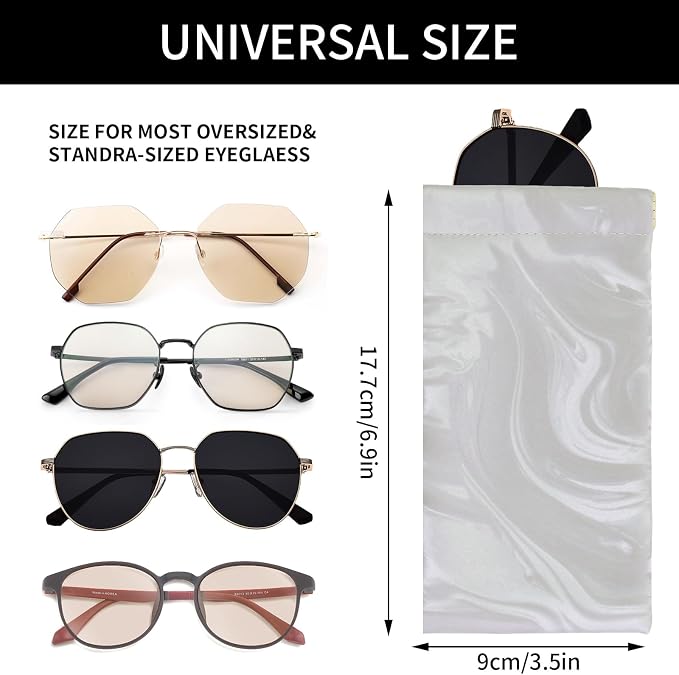 Double Eyeglass Case Soft Dual Glasses Case - Image 2