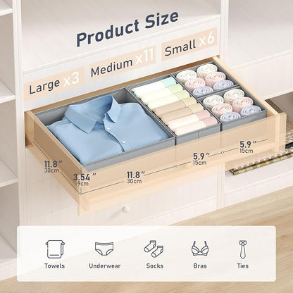 DIMJ Drawer Organizer Clothes Storage - Image 2
