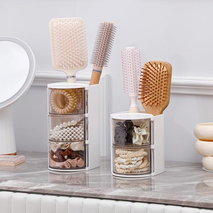 FABROK 3-Layer Clear Hair Accessories Organizer - Image 7