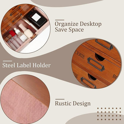 Wesiti Small Wooden Desk Organizer - Image 7