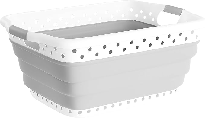 Lavish Home Collapsible Plastic Laundry Basket by LavishHomeCollection