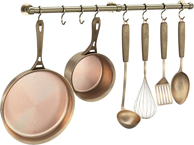 ROTHLEY Stainless Steel Hanging Pot Rack Hanger: 23.7 Inch Pot and Pan Hanger by ROTHLEY