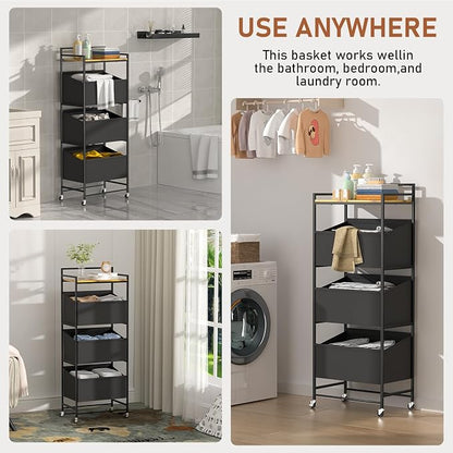 3-Tier Laundry Hamper Sorter - Image 7