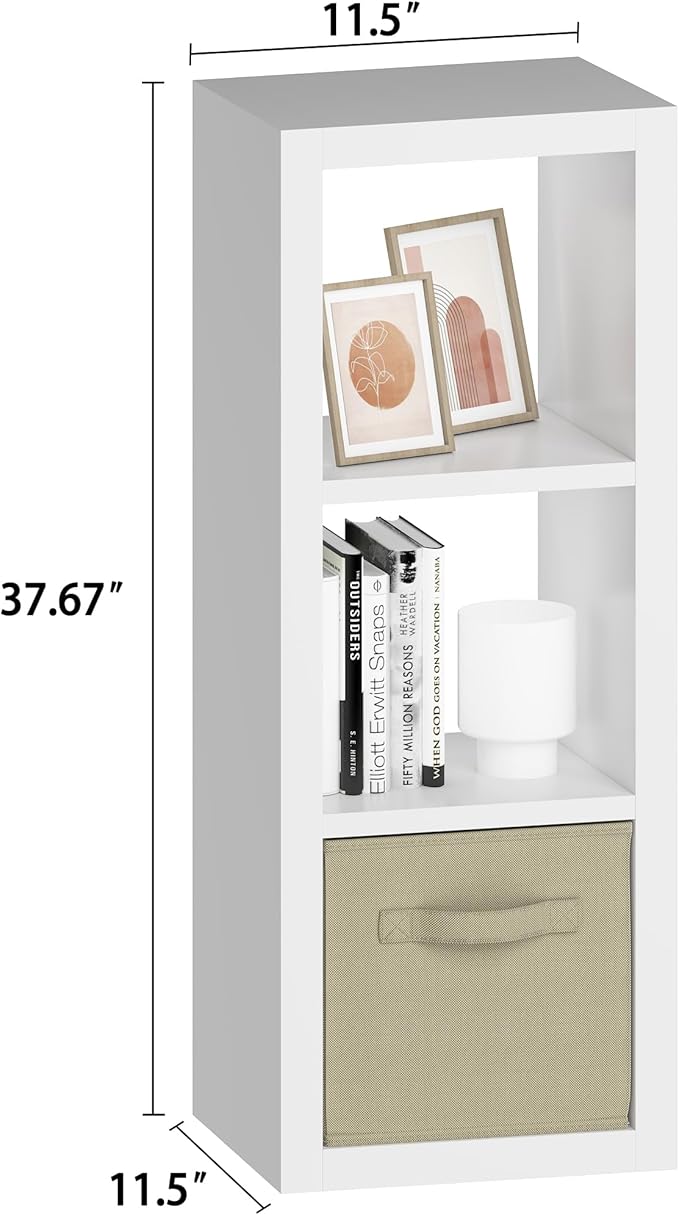 furtble 3 Cube Storage Organizer Shelf - Image 3