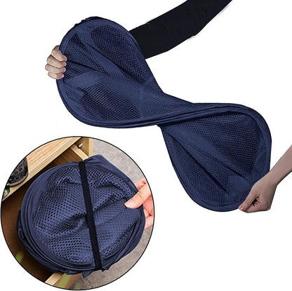 2 Pack Collapsible Pop Up Laundry Hamper, Large Capacity Mesh Laundry Basket - Image 2