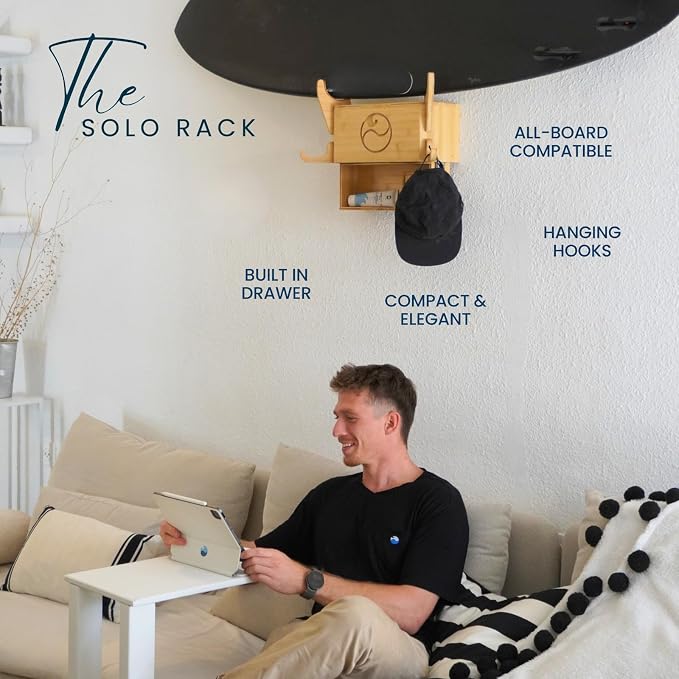 LISS Solo Rack – Wall Mount Surfboard Holder - Image 5