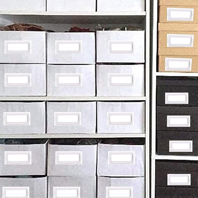 Self Adhesive Metal Bookplates for Books Cards 10Pcs Horizontal Clip Label | - Image 5