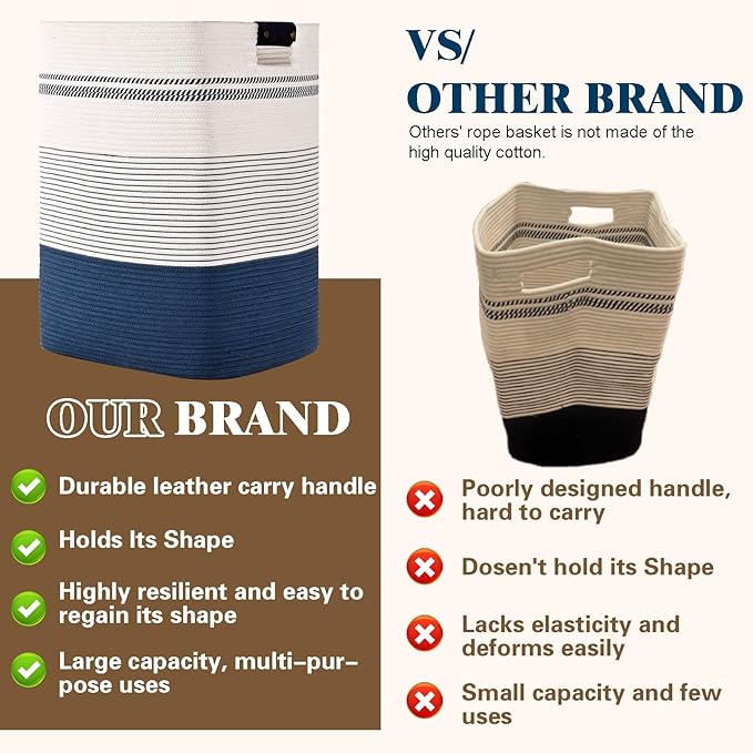 Laundry Hamper, 95L Tall Laundry Basket - Image 5