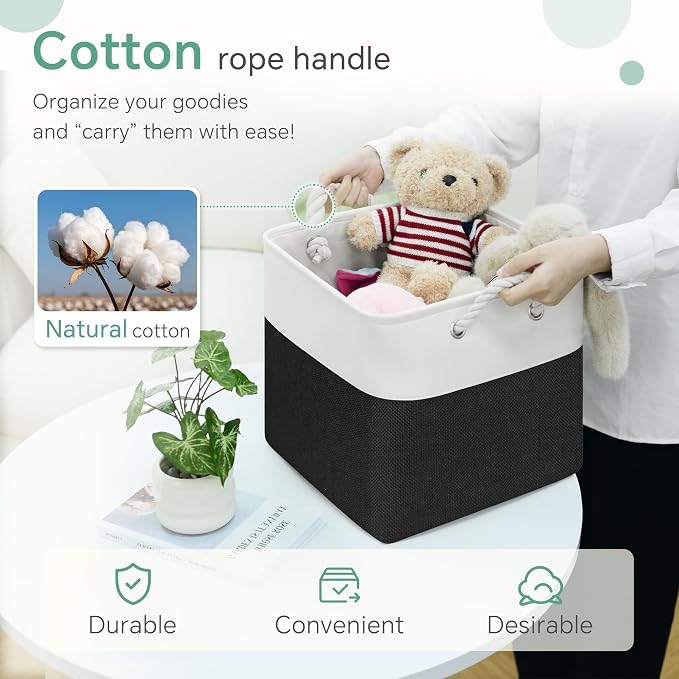 FinishingBo 11 inch Cube Storage Bin - Image 5