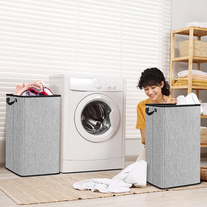 SNIGJAT Large Laundry Hamper, Tall Laundry Hamper - Image 7