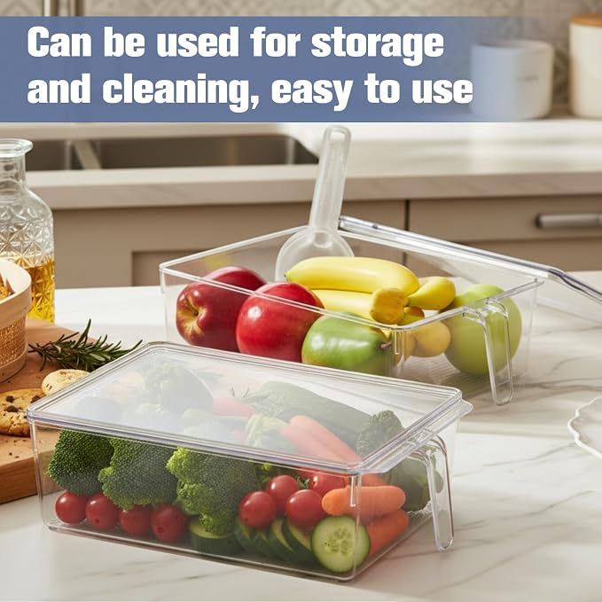 Havawish 4 Pcs Ice Storage Bin for Freezer - Image 5