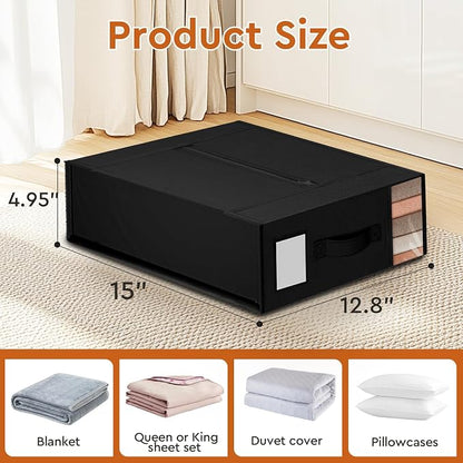 StorageTastic 2 Pack Bed Sheet Closet Organizers and Storage, Sturdy Foldable - Image 2