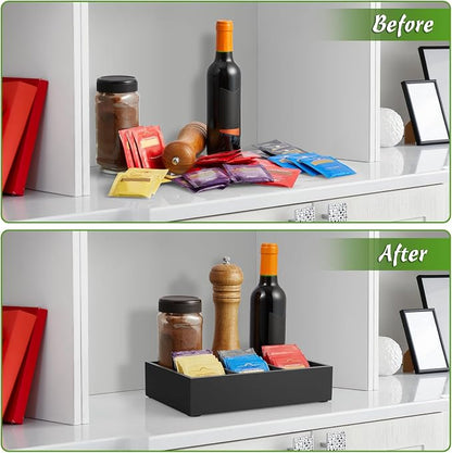 DRASTAR Tea Bag Organizer, Tea Bag Drawer Organizer, Wooden Tea Bag Holder - Image 4