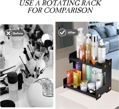 FFK 2 Tier Bathroom Countertop Organizer, Storage Shelf - Image 5