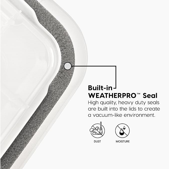 IRIS USA 106 Quart WEATHERPRO Wheeled Plastic Storage Bin Tote Organizing - Image 9