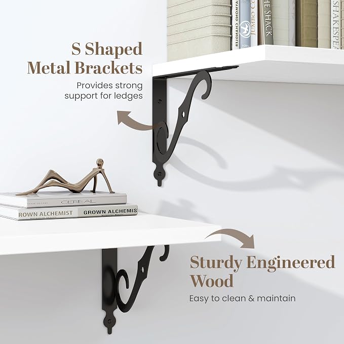 16 Inch Deep Floating Shelves for Wall, 12 Inch Deep Floating Shelf - Image 4