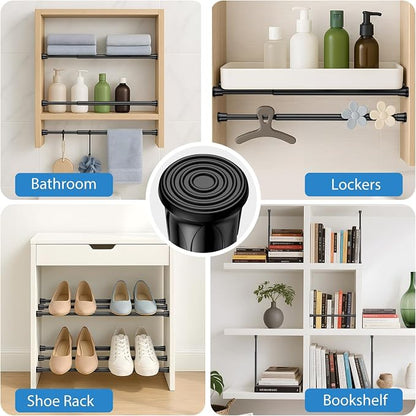 AIZESI Spring Tension Curtain Rods Short Tension Rod - Image 6