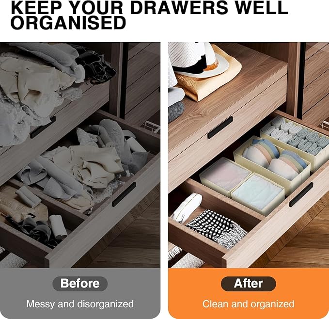 DIMJ Drawer Organizer Clothes 6 Pack - Image 6