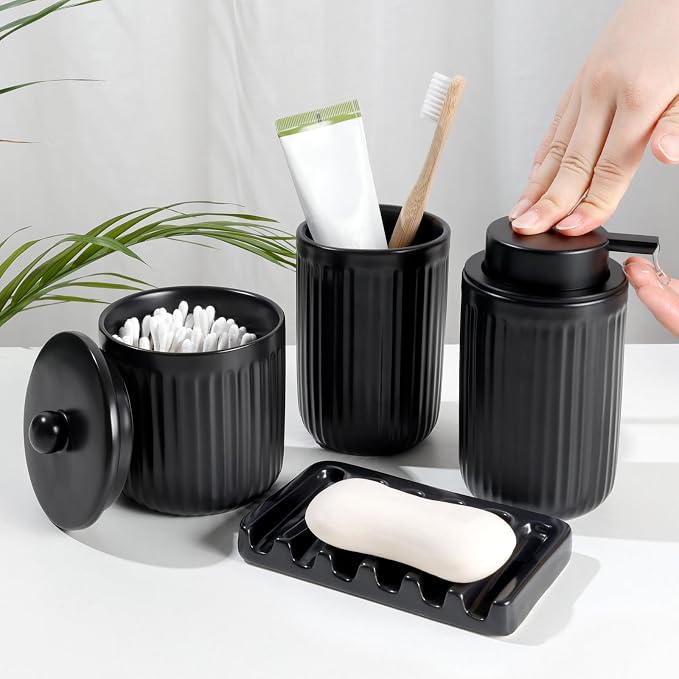 BosilunLife Ceramic Bathroom Accessories Set by BosilunLife