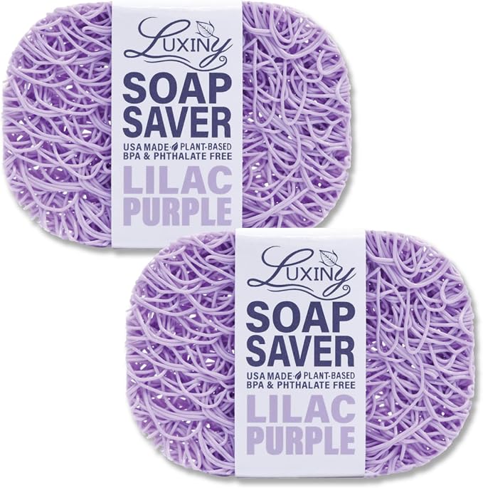 Soap Savers for bar soap, American Made by Luxiny, Lifts Soap in Soap Dishes & by Luxiny