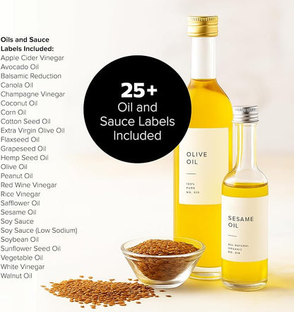 250 White Spice Labels by ThreeKin | Waterproof & Oil-Resistant Pre-Printed - Image 6